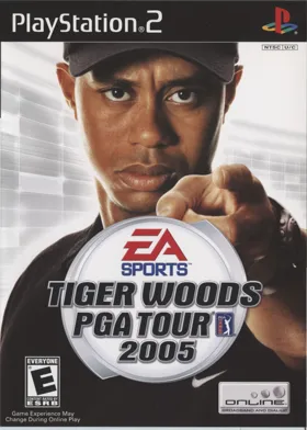 Tiger Woods PGA Tour 2005 box cover front